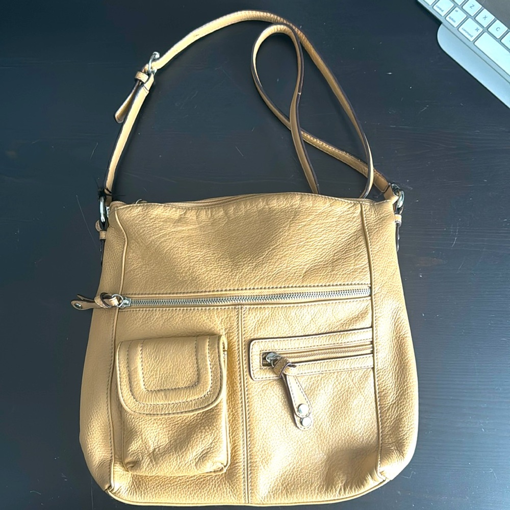 Tignanello leather crossbody purse